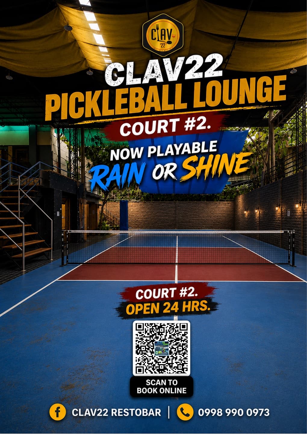 CLAV22 PICKLEBALL OUTDOOR COVERED COURT #2